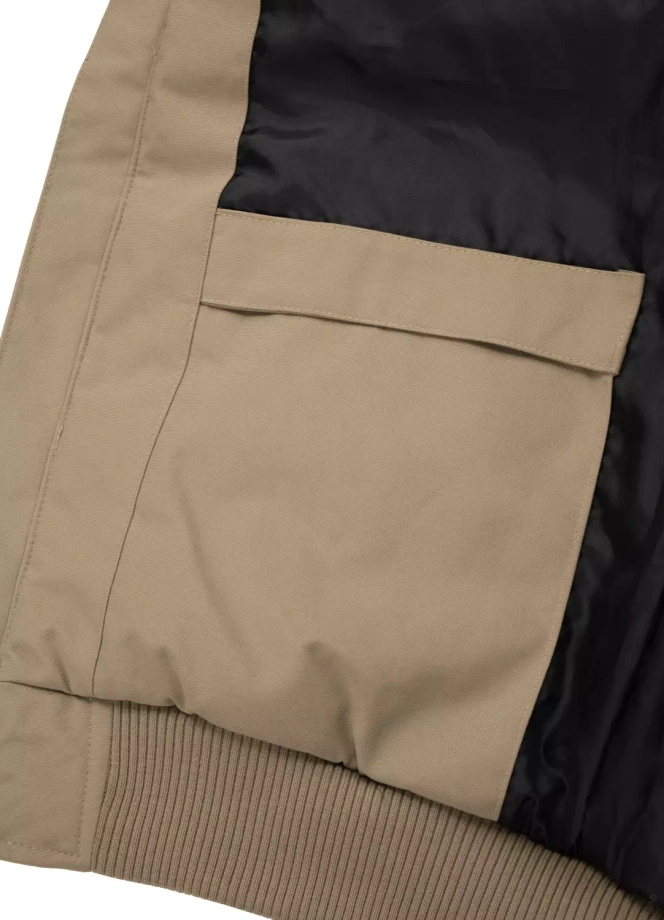 Kurtka zimowa męska Pit Bull Balboa II 24 Hooded Jacket beżowa