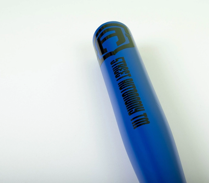 Kij bejsbolowy drewniany Street Autonomy WRITE niebiesko/czarny DRUGI GATUNEK