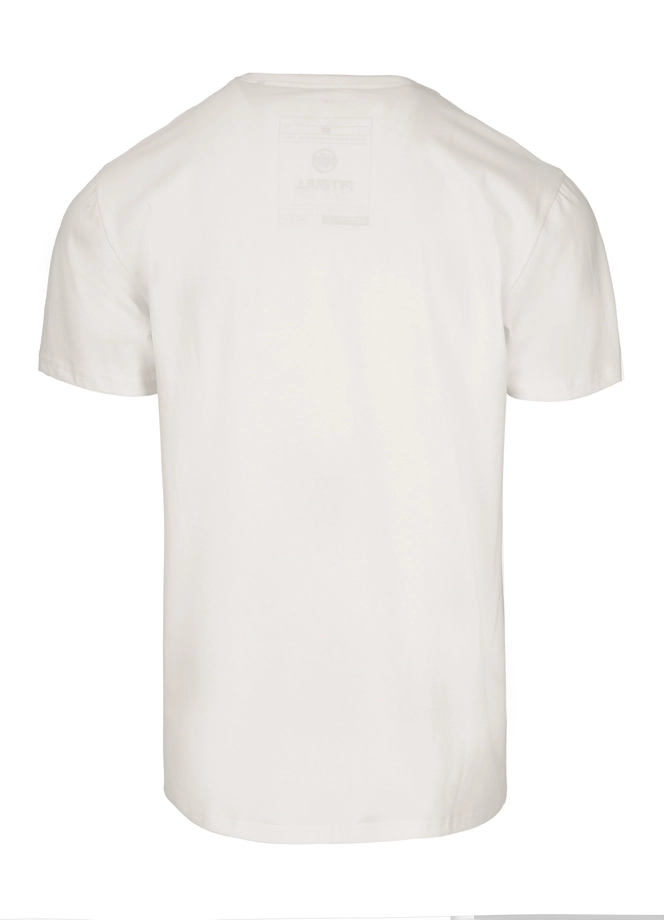 Koszulka męska T-Shirt Pit Bull Pitbull USA CAL Slim Fit biała