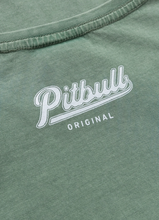 Koszulka damska T-shirt Pit Bull Angel Logo zielona