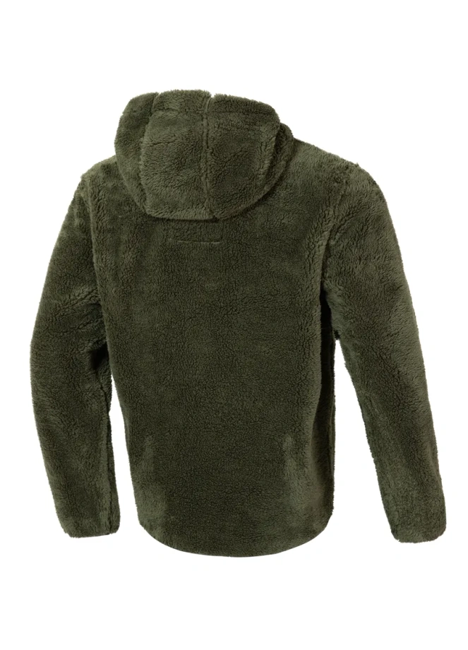 Bluza męska z kapturem Pitbull Pit Bull Aragon zielona