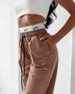 Spodnie damskie Olavoga Rainy Day latte brązowe