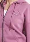 Bluza damska z kapturem Pitbull Manzanita Heart ZIP Washed różowa
