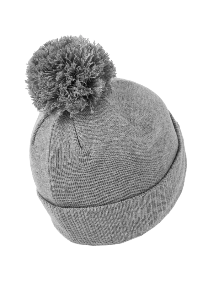 Czapka zimowa z pomponem Pit Bull Beanie Bubble One Tone Boxing 24 szara