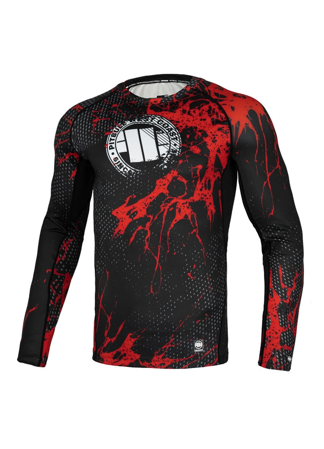 Koszulka męska rashguard Pit Bull Pitbull Longsleeve Blood Dog II 24 czarna