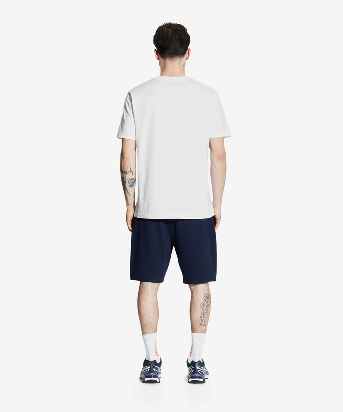 Spodenki męskie materiałowe chino Prosto Gleam granatowe