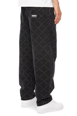 Spodnie męskie Jeans Extra Baggy Mass Denim Monogram czarne