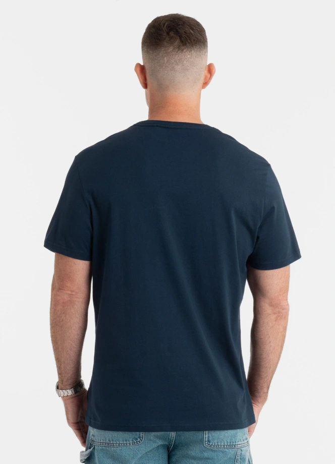 Koszulka męska T-Shirt Pitbull Small Logo granatowa