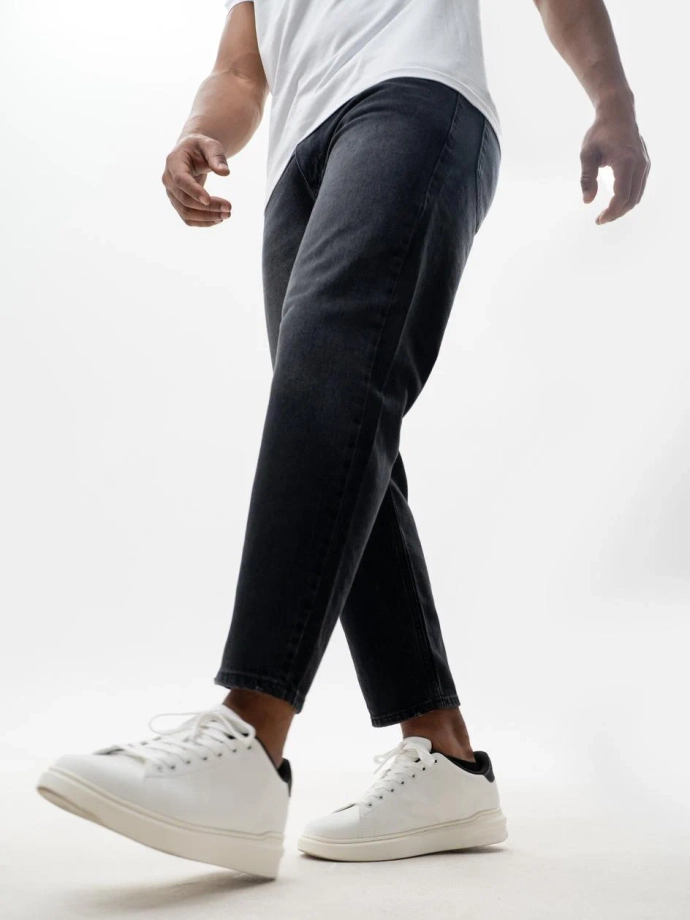 Spodnie męskie Jeans Carrot Jigga Wear Crown czarne