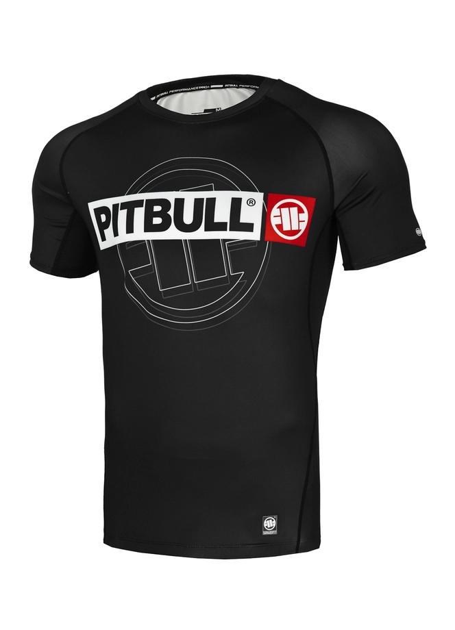 Koszulka rashguard Pit Bull Shortsleeve Hilltop Sports 2 czarna