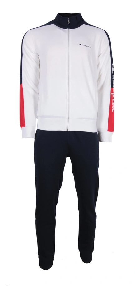 Komplet dresowy Champion Small Logo Two Tone crewneck biały