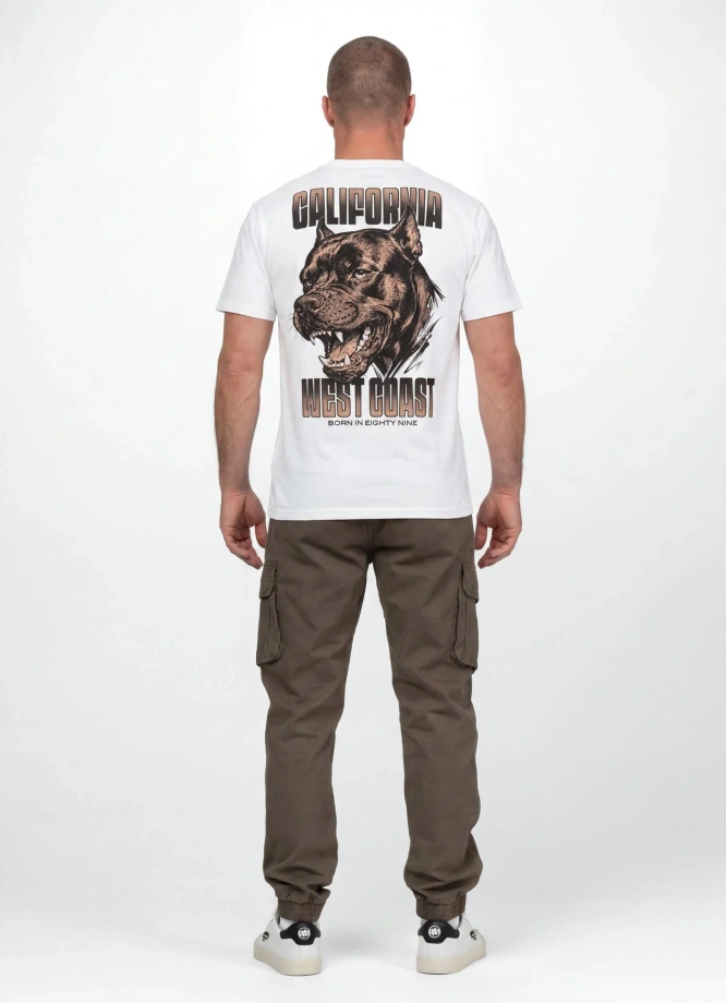Koszulka męska T-Shirt Pit Bull Best Coast biała