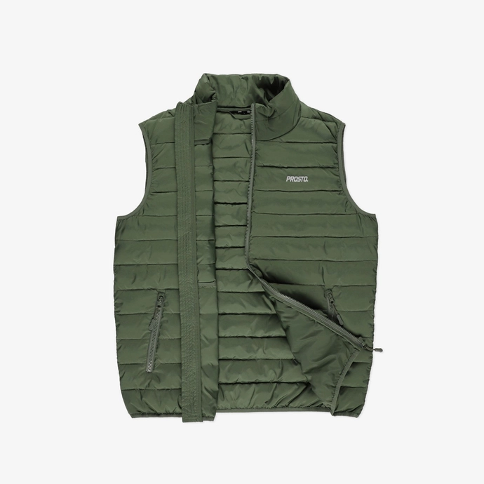 Bezrękawnik męski Prosto Klasyk Kamizelka Ultralight zielona