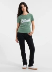 Koszulka damska T-shirt Pit Bull Angel Logo zielona