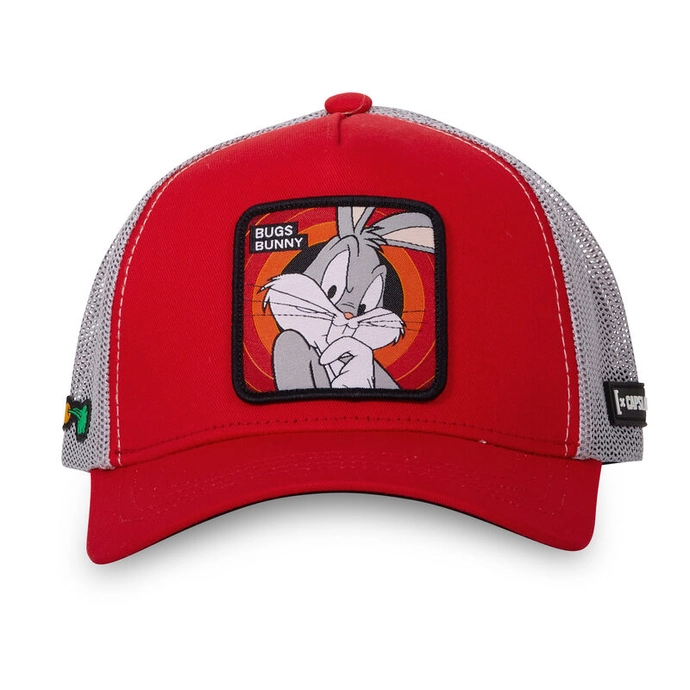 Czapka z daszkiem Capslab Looney Tunes Bugs Bunny czerwono/szara