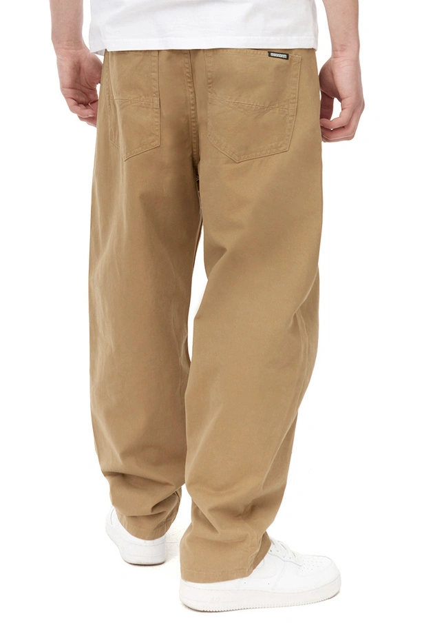 Spodnie męskie Mass Denim Slang Baggy Fit beżowe
