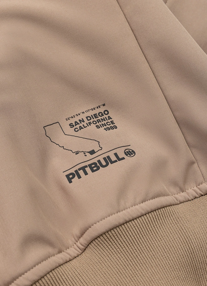 Kurtka męska przejściowa wiosenna Pit Bull Softshell Roscoe ciemno beżowa