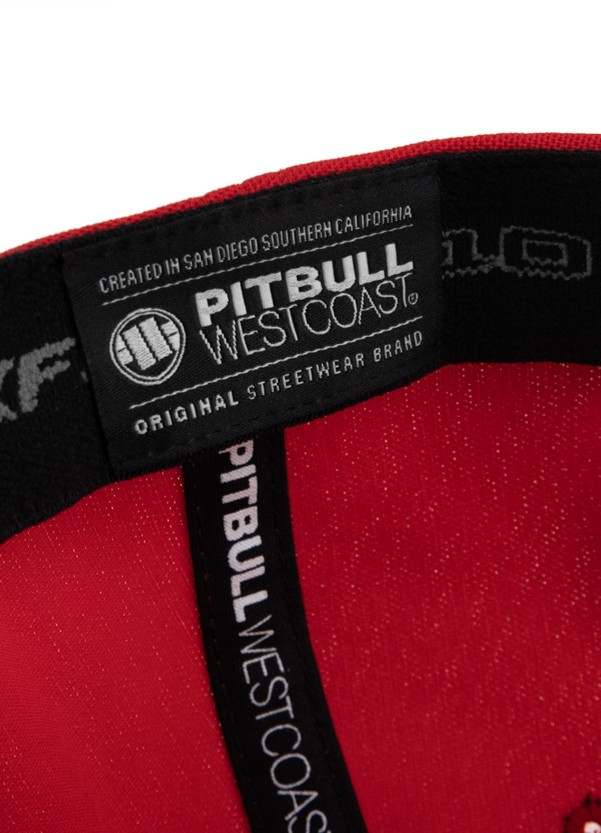 Czapka z daszkiem Snapback Pit Bull Pitbull Seascape czerwona
