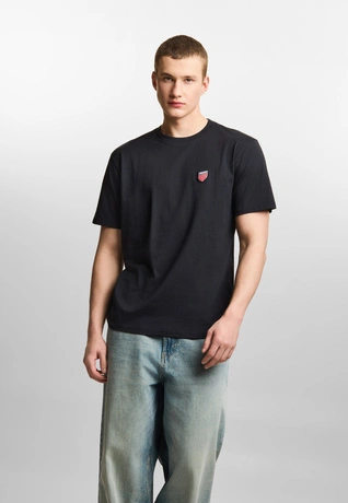 Koszulka męska t-shirt Prosto Small Shield czarna
