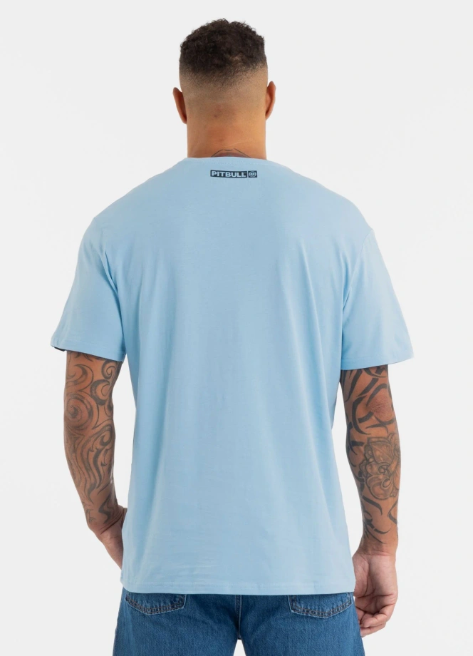 Koszulka męska T-Shirt Pitbull Hilltop jasno niebieska