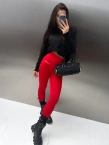 Legginsy damskie Olavoga LUXORA czerwone