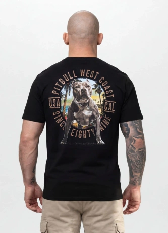 Koszulka męska T-Shirt Pit Bull Beach Boy czarna