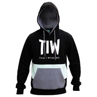 Bluza męska z kapturem TiW Premium Mint czarna