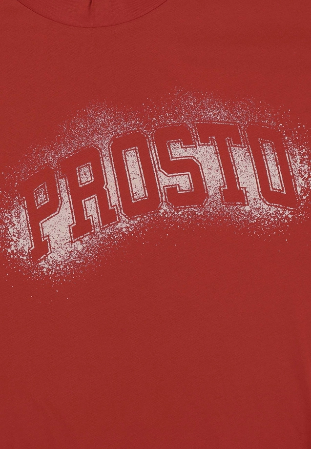 Koszulka męska t-shirt oversize Prosto Jung czerwona