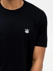 Koszulka t-shirt męski Jigga Wear Mini Crown czarna