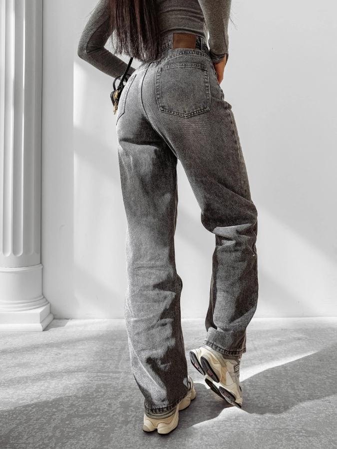 Spodnie damskie jeans Olavoga Nido szare
