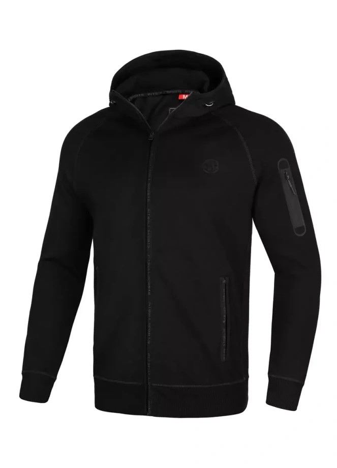 Bluza męska Pitbull Hermes 23 Pit Bull hooded czarna