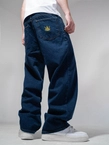 Spodnie męskie Jeans Baggy Jigga Wear Crown granatowe
