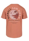 Koszulka męska T-Shirt Pit Bull Pitbull Planet Surf łososiowa