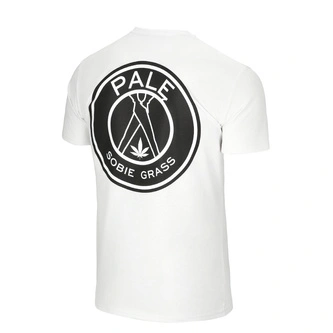 Koszulka męska T-shirt Dudek P56 Palę Sobie Grass biała
