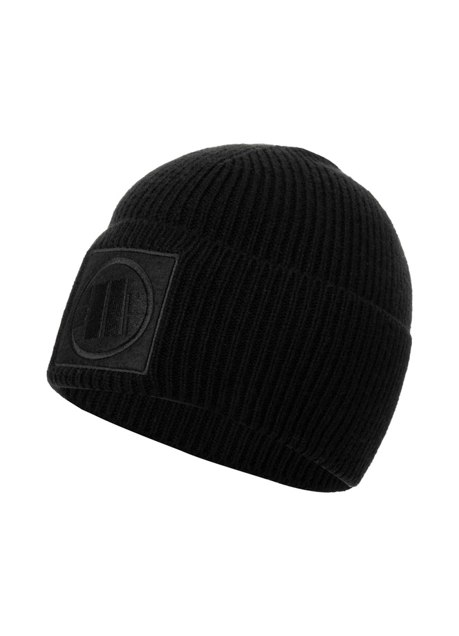 Czapka zimowa Pit Bull Beanie Logo Single Layer Cuff czarna