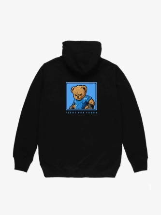 Bluza męska z kapturem Środowisko Miejskie MMA Bear Classic czarna