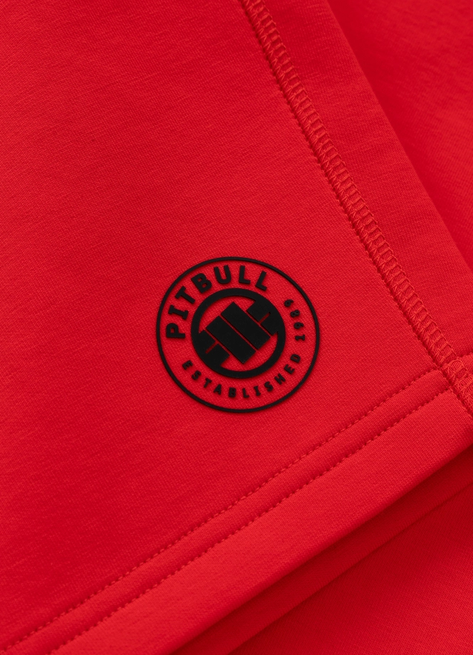 Spodenki szorty dresowe męskie Pitbull Dogwood czerwone
