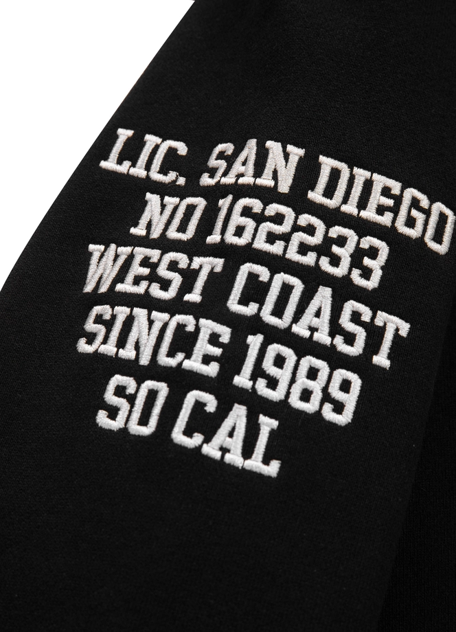 Bluza damska z kapturem Pitbull Pit Bull Tyrian ZIP hooded czarna