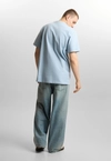 Koszulka męska t-shirt oversize Prosto Ever jasno niebieska