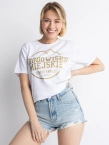 Koszulka męska t-shirt Środowisko Miejskie Theme biała/złota
