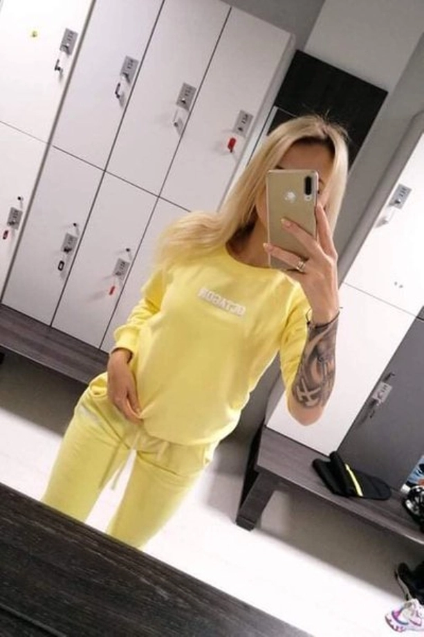 Bluza damska Octagon Logo crewneck yellow