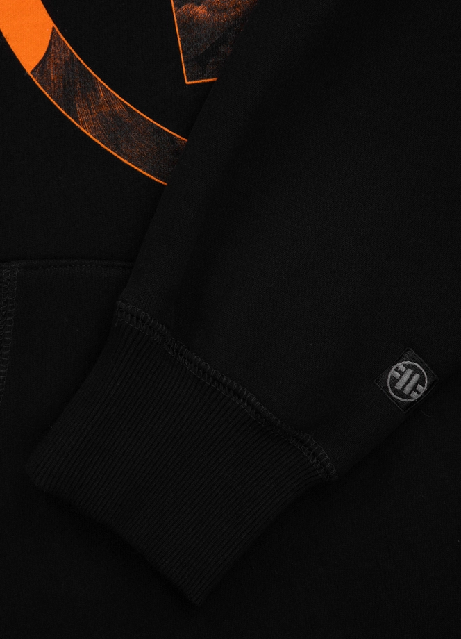 Bluza męska z kapturem Pitbull Pit Bull Orange Dog 24 hooded czarna