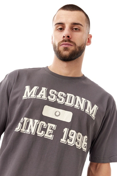 Koszulka męska t-shirt Mass Dnm Campus grafitowa