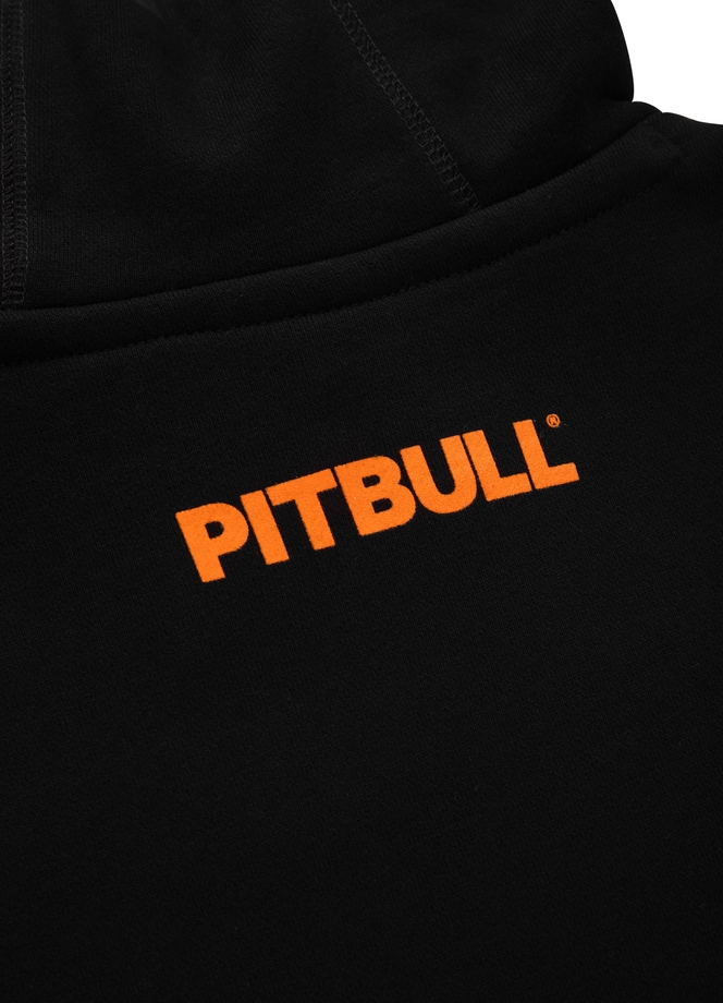 Bluza męska z kapturem Pitbull Pit Bull Orange Dog 24 hooded czarna