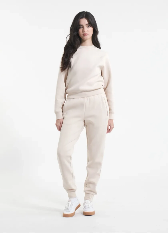 Bluza damska bez kaptura Pitbull Discovery beżowa