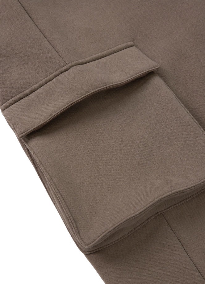 Spodnie dresowe męskie bojówki Pit Bull Cypress Sport Cargo brązowe