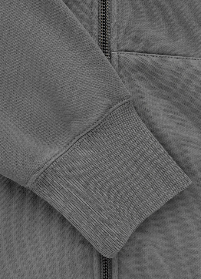Bluza męska z kapturem Pitbull Pit Bull Lancaster 2 ZIP Washed szara