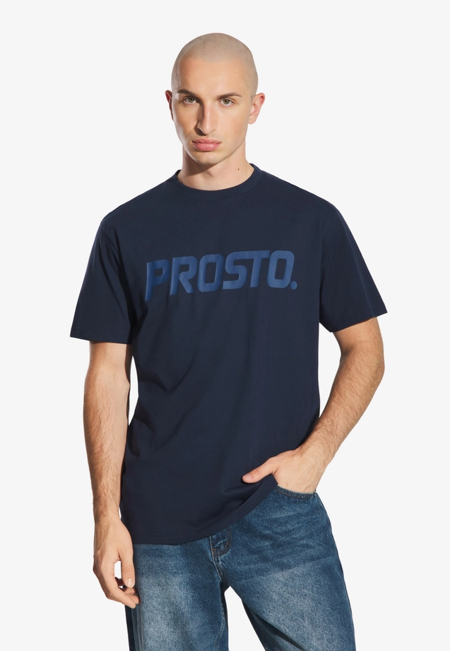 Koszulka męska t-shirt Prosto Biglog granatowa