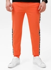 Spodnie męskie dresowe Pitbull Pit Bull Tape Nugget łososiowe pomarańczowe