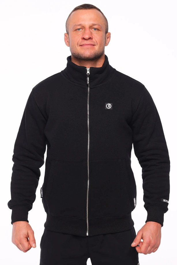 Bluza męska rozpinana Octagon Small Logo czarna